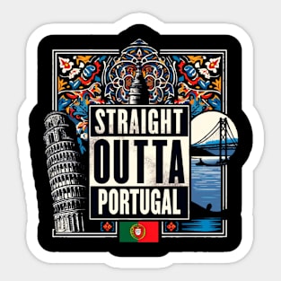 Straight Outta Portugal Sticker